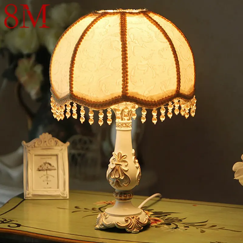 

8M Dimming Table Light Bedside Romantic Creative LED Desk Lamp Modern Decor For Home Girls' Room Kids Bedroom