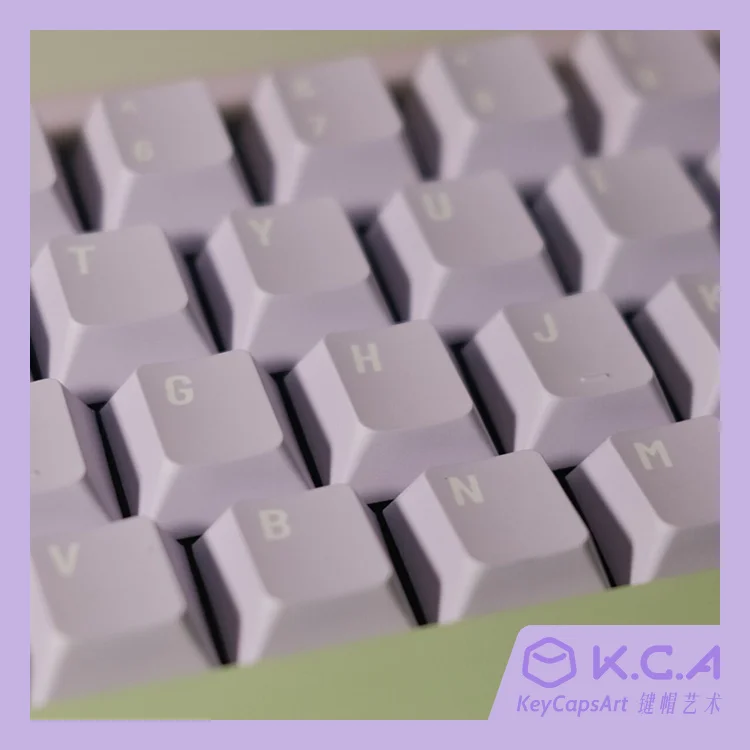 Gmk Lavender Keycaps Grupo Cherry Perfil Keycap Pbt Tintura Subbed q2 k2 65 75 Anne Gh60 Gk64 Poker 144 Chaves - Imagem 2