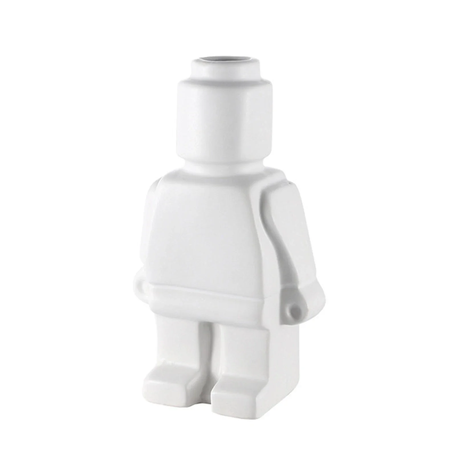 Minifigure Building Blocks Resin Robot Flower Vase Home Decoration Modern Home Interior Office Desk Decoration Pendants ваза 화병 4