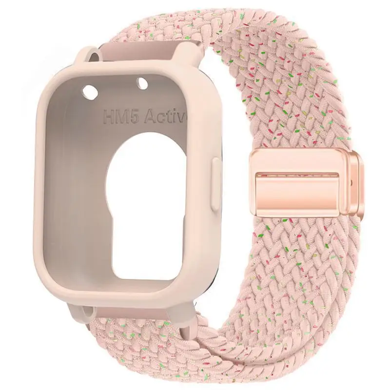 Silicone Case with Elastic Nylon Strap and Magnetic Buckle - Durable Strap Protector Case
