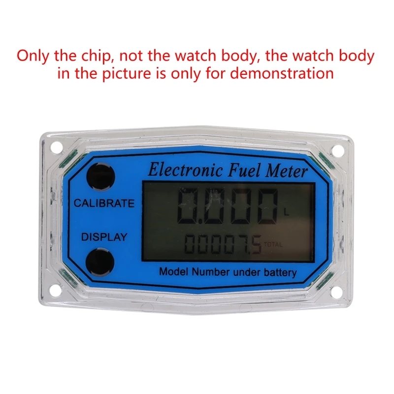 N58C Turbine Flow Meter Digital Oil Fuel Flow Meter Mini Pump Fuel Die sel Counter Display chip