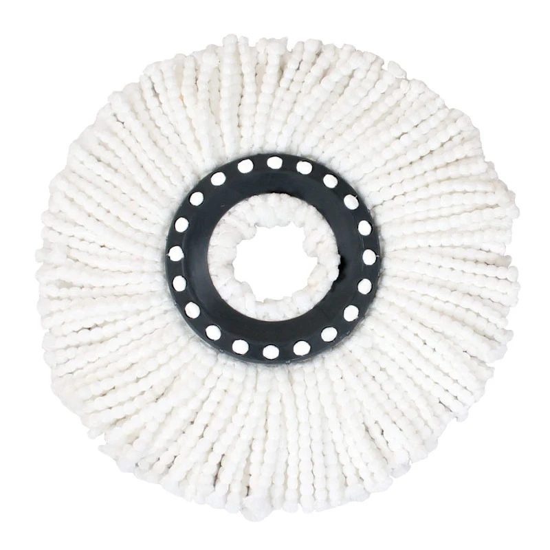 Universal Mop Head Refill Rotating Spin Mops Microfibers Round 16mm Mopping Head Microfiber Rag Mop Cloth Replacement Clean Tool 4