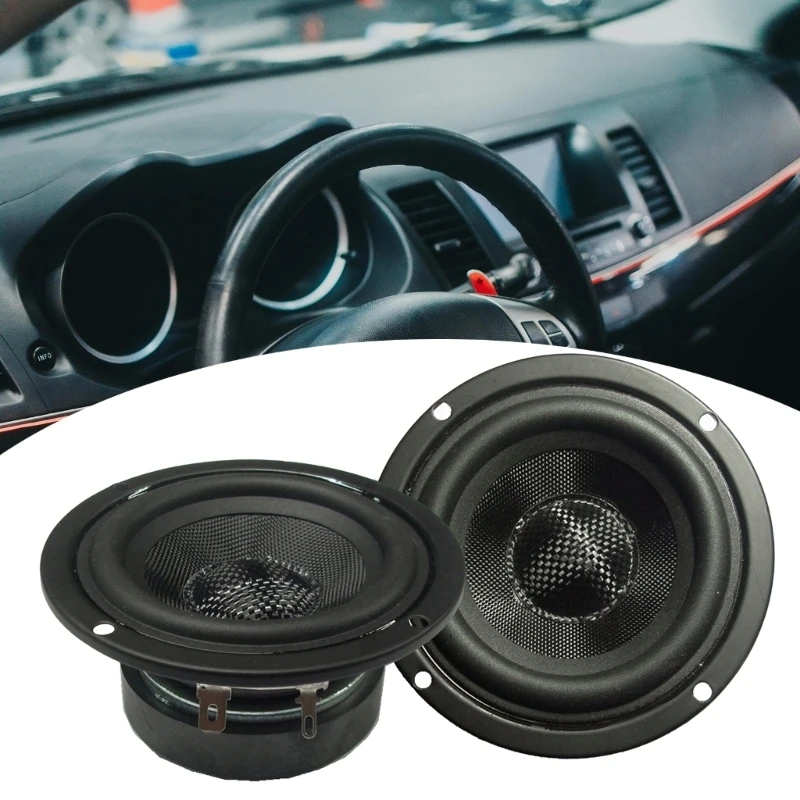 3inch Subwoofer Speakers Set for Bass HiFi Sound Waterproof 4OHM 15W Speakers