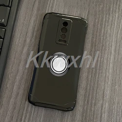 Ultimate Shockproof Back Ring Holder Phone Case - Soft, Durable Cover for Blade 10 Pro (Ring Case Black)