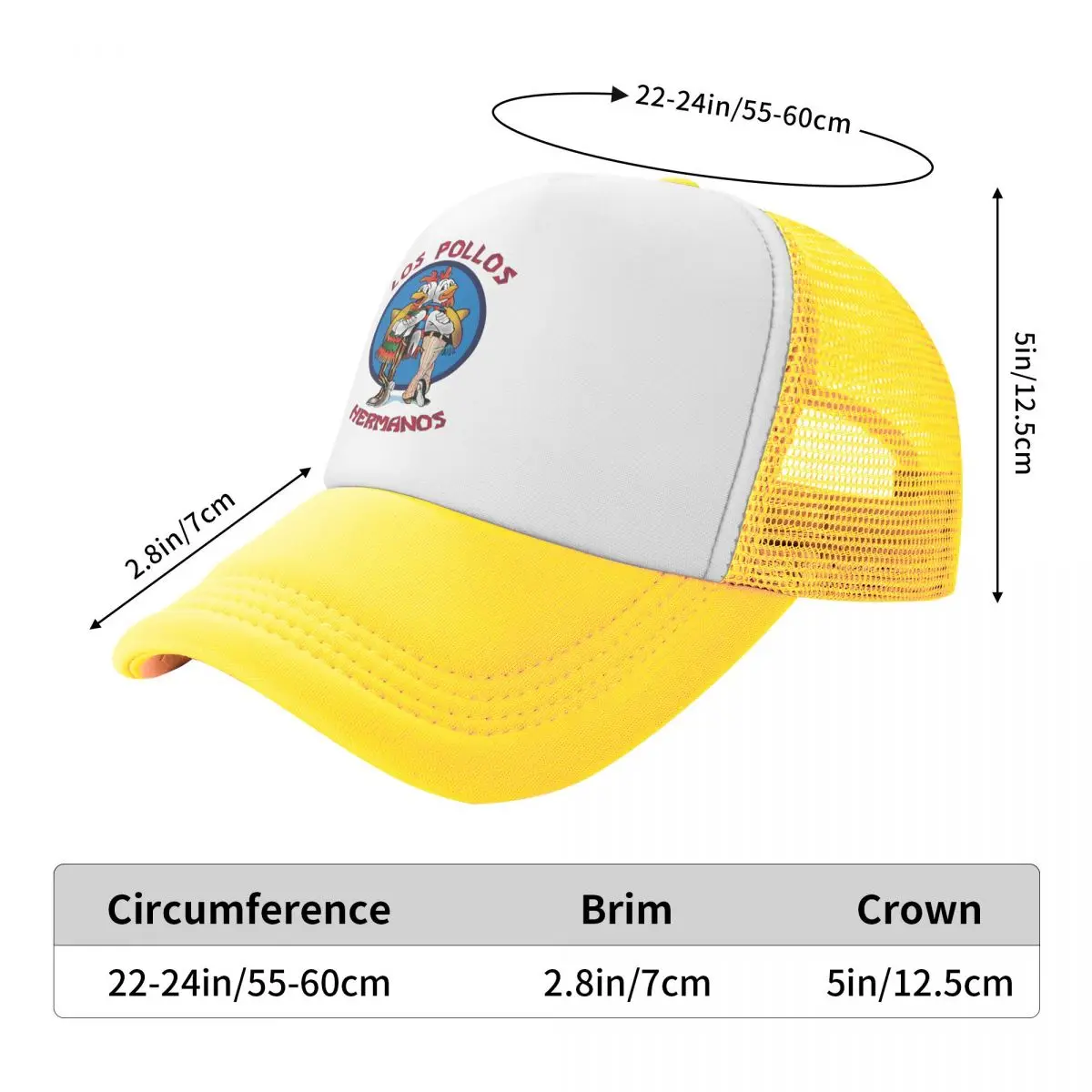 Funny Los Pollos Hermanos Trucker Hats Sports Men Women's Adjustable Breaking Bad Chicken Brothers Baseball Cap Snapback Caps baseball cap