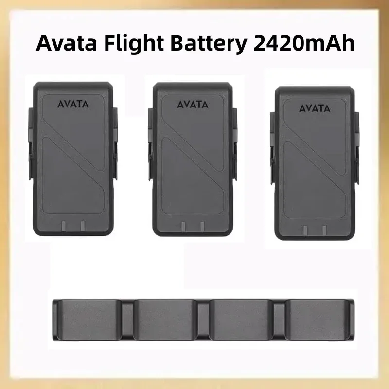 Lot de batteries DJI Avata avec hub de charge, offrant autonomie prolongée pour le drone.