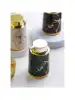 400ml Light Luxury Ceramic Marble Texture Refillable Press Mousse Foaming Soap Dispenser For Bottling, Filling Facial Cleanser 4