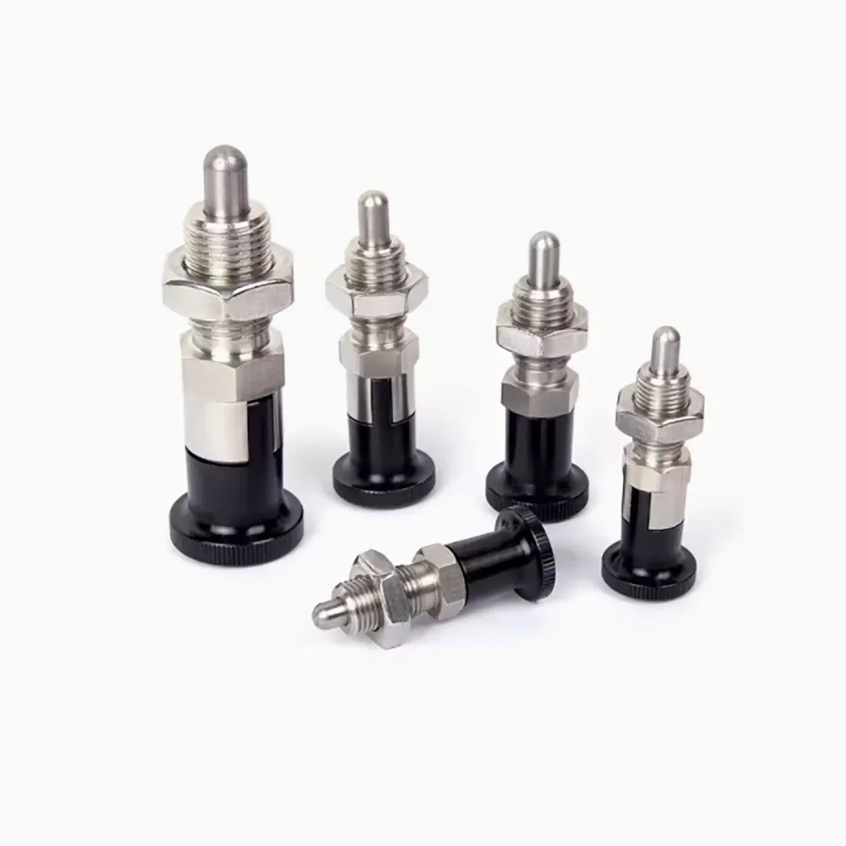 Stainless Steel Self-Locking Knob Plunger Fine Tooth All Metal Indexing Pin M5M6M8M10M12M16