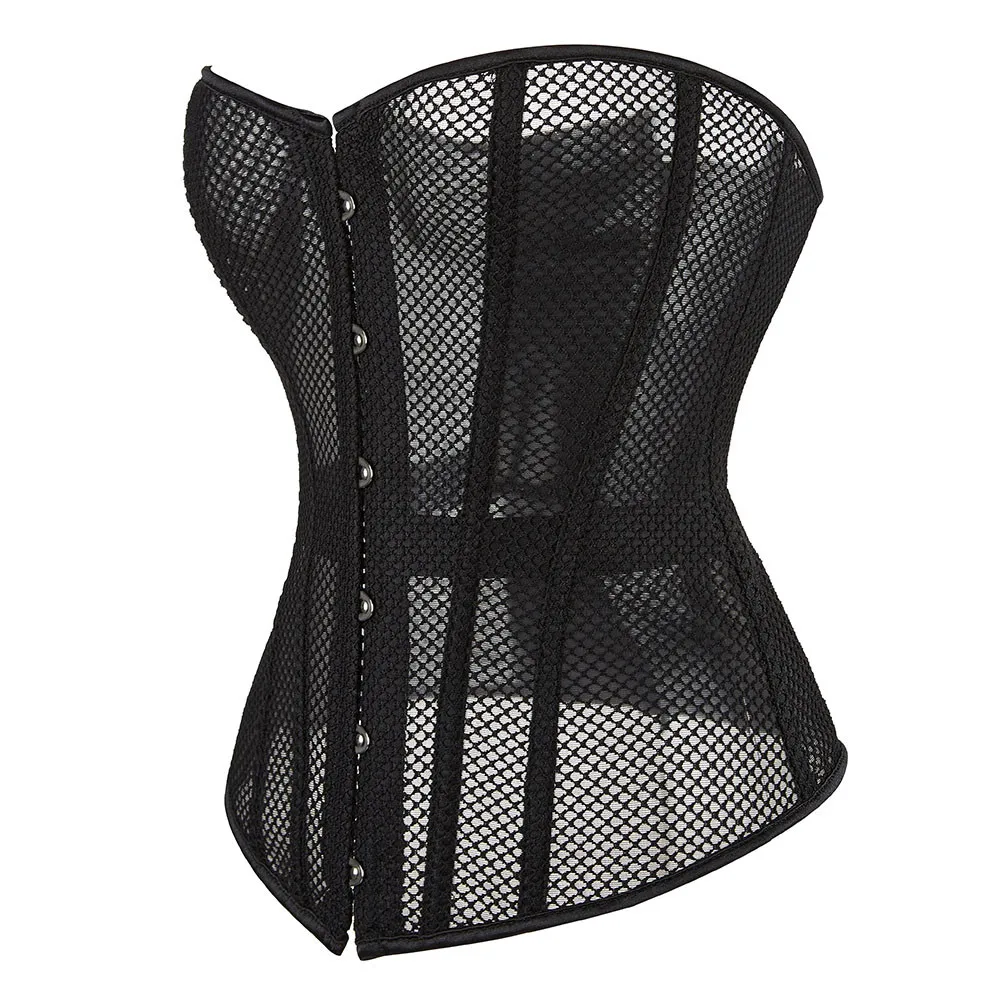 Soutien-gorge push-up en maille transparente noire pour femme,bustier