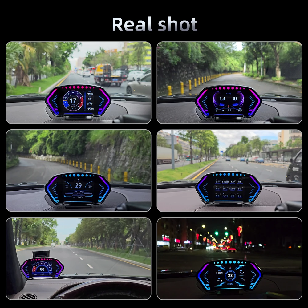WYOBD P3 ڵ ٱ  OBD2 GPS HUD  ÷, Ʈ º ǻ ڵ ˶, KMH MPH  