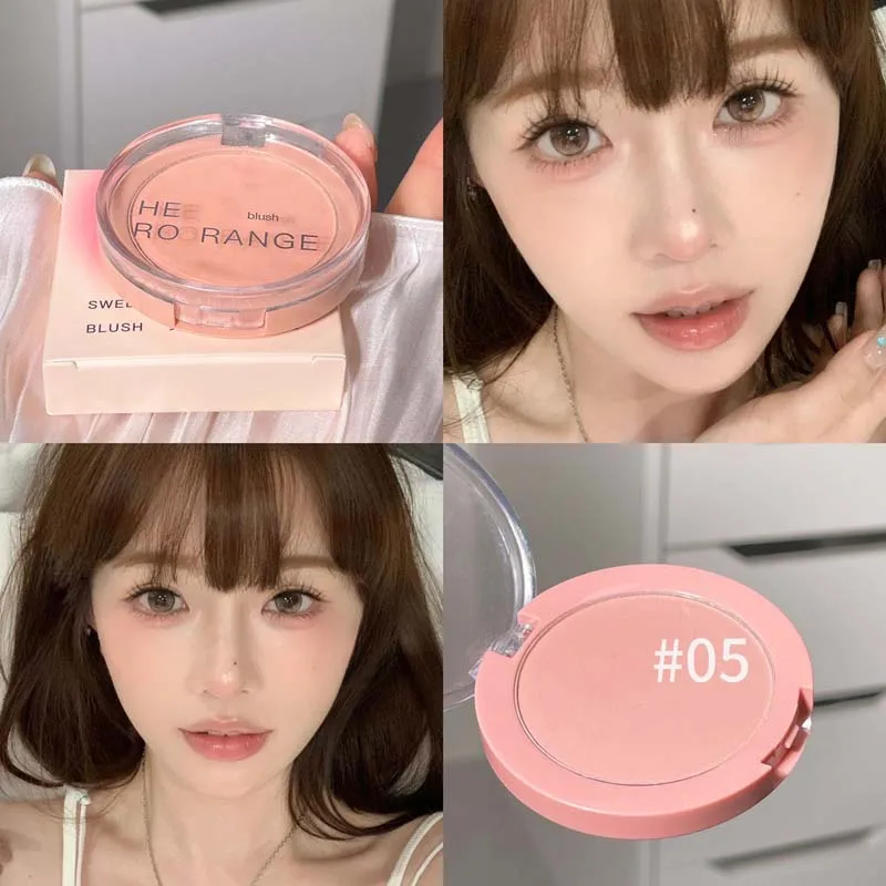 Powder Blusher HERORANGE natural matte color low saturation nude Korean pure sexy