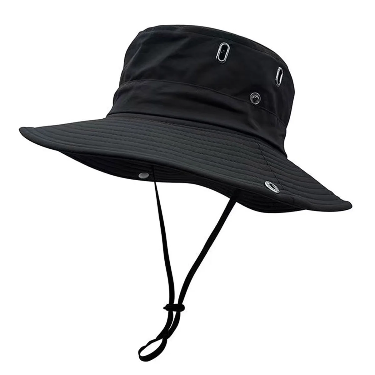 Western Cowboy Hat Women's Summer Large Brim Camping Fisherman Hat Sun Protection Outdoor Climbing Hiking Hiking Hat Men's Mountain Climbing Seaside Vacation