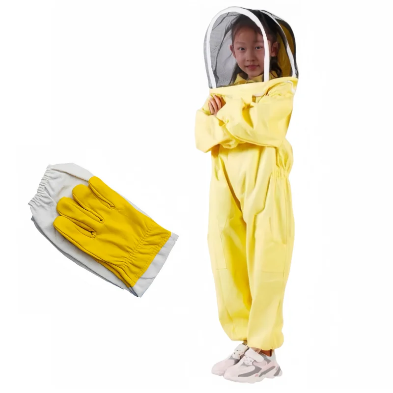 Children's Beekeeping Suit Kids Anti Bee Jumpsuit Breathable Full Body Beekeeping Clothing Professional Safe Beekeepers beekeeping suit,beekeeping clothing