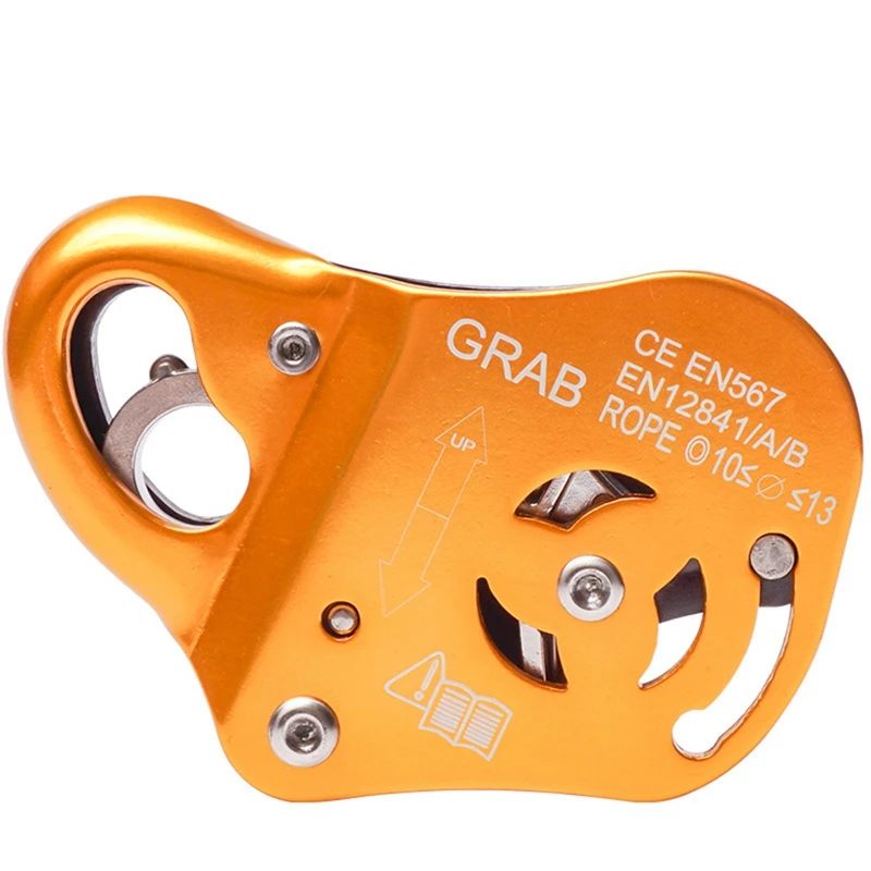 Attrezzatura Da Arrampicata Mimetica Discensore Gear Stop Discensore Per 10-13Mm Morsetto Per Corda Grab Rescue Rappel Ring Climbing Safety Equipment