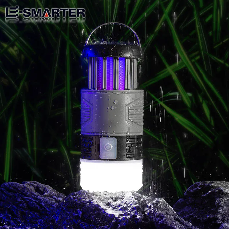 Portable USB Rechargeable Solar Mosquito and Insect Zapper with UV Light