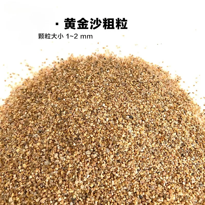 Fish Tank Ornaments Fish Tank Decorations Aquarium Ornaments Mini Landscape Ornaments 100g 1-2mm Tiny Size Golden Sands Aquarium Landscaping Fish Tank Bottom Makeup Grass Tank Water Landscaping Decoration