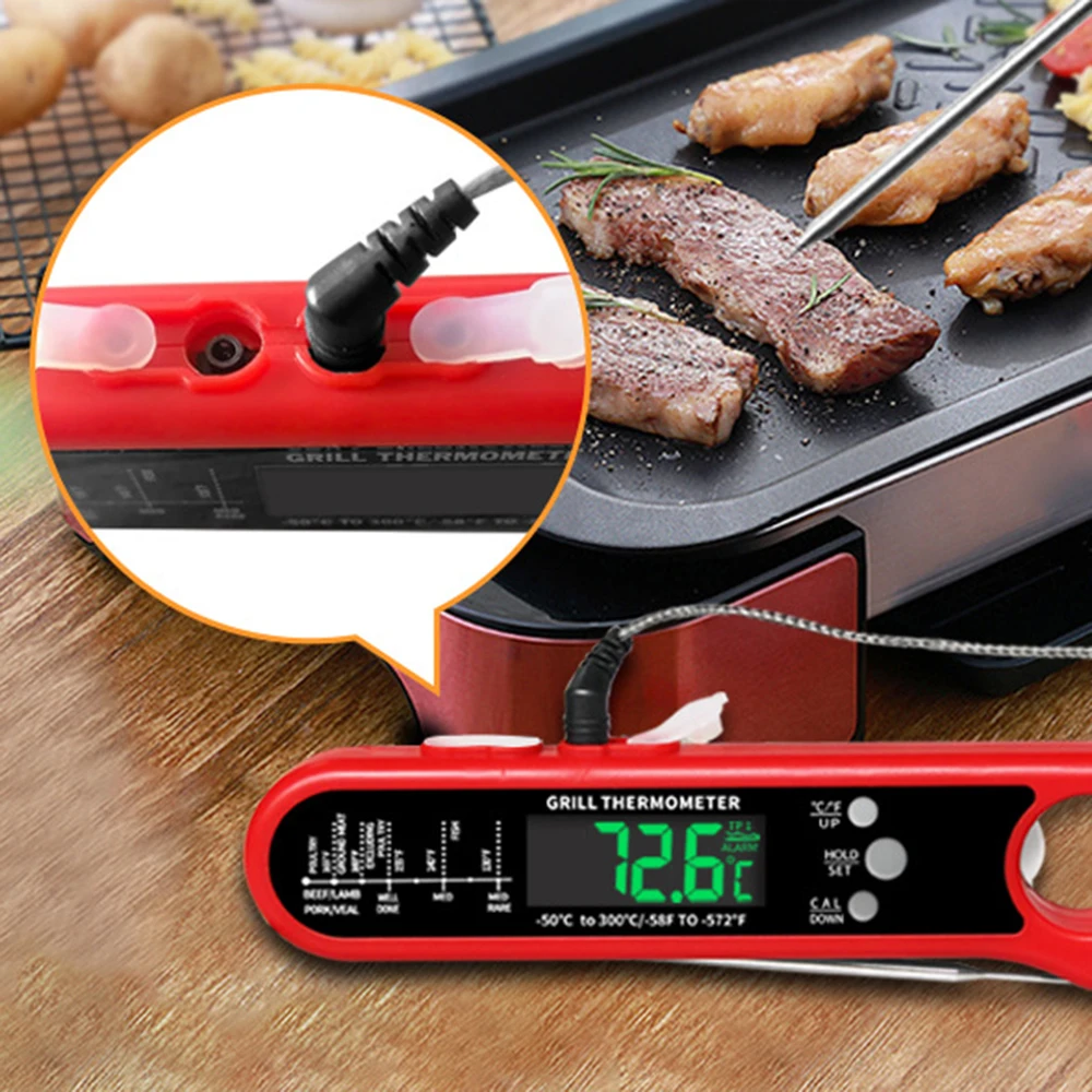 Meat Thermometer Digital, Waterproof Instant Read Meat Thermometers for  Grilling and Cooking. Food Thermometer, Kitchen Gadgets, Accessories with