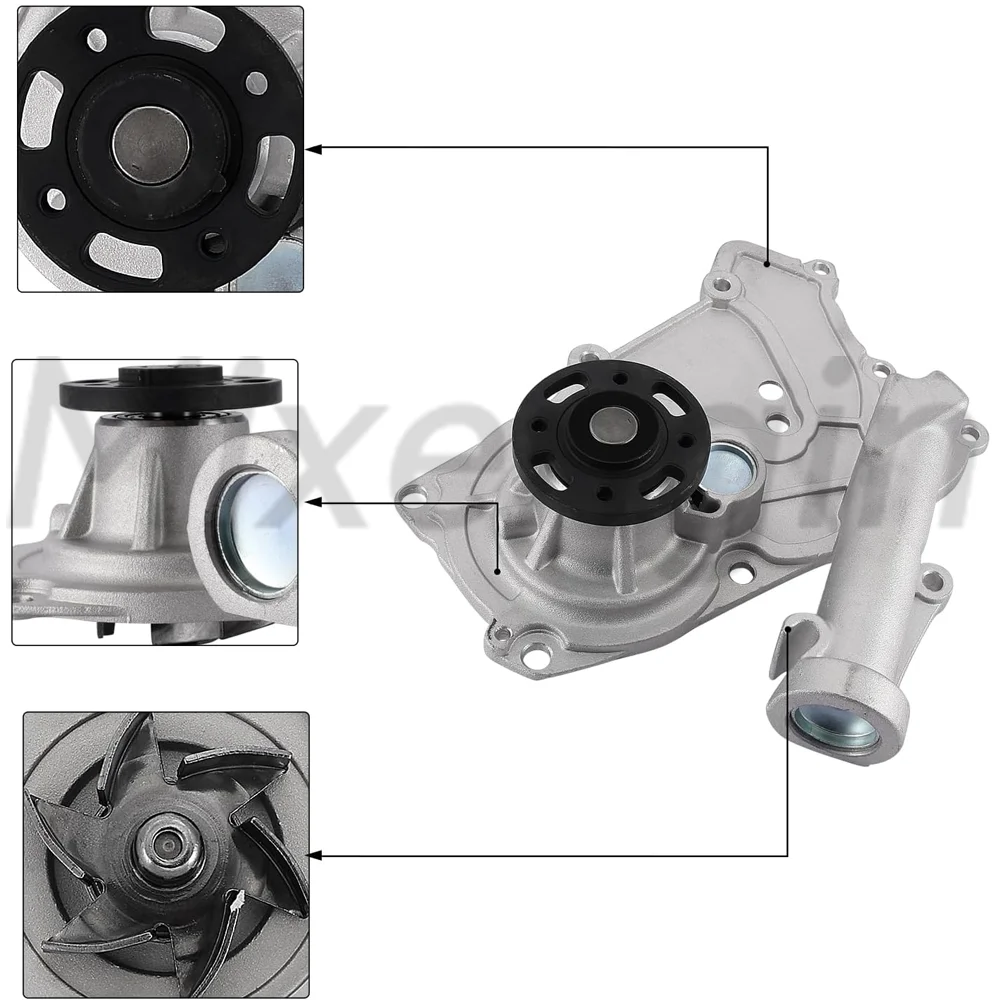 Cooling Water Pump Gasket Fit G6DA G6DB G6DC Hyundai Azera Genesis Kia Sorento Sedona 3.3L 3.5L 3.8L V6 24V GAS DOHC