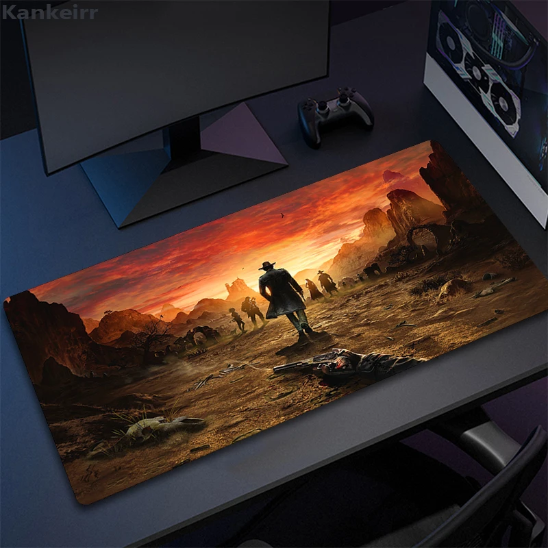 

D-Desperadoss 3 Large Mouse Pad Gamer Mousepad Computer Gaming Locking Edge Keyboard Decorate Desktop Rubber Non-slip Mice Pad