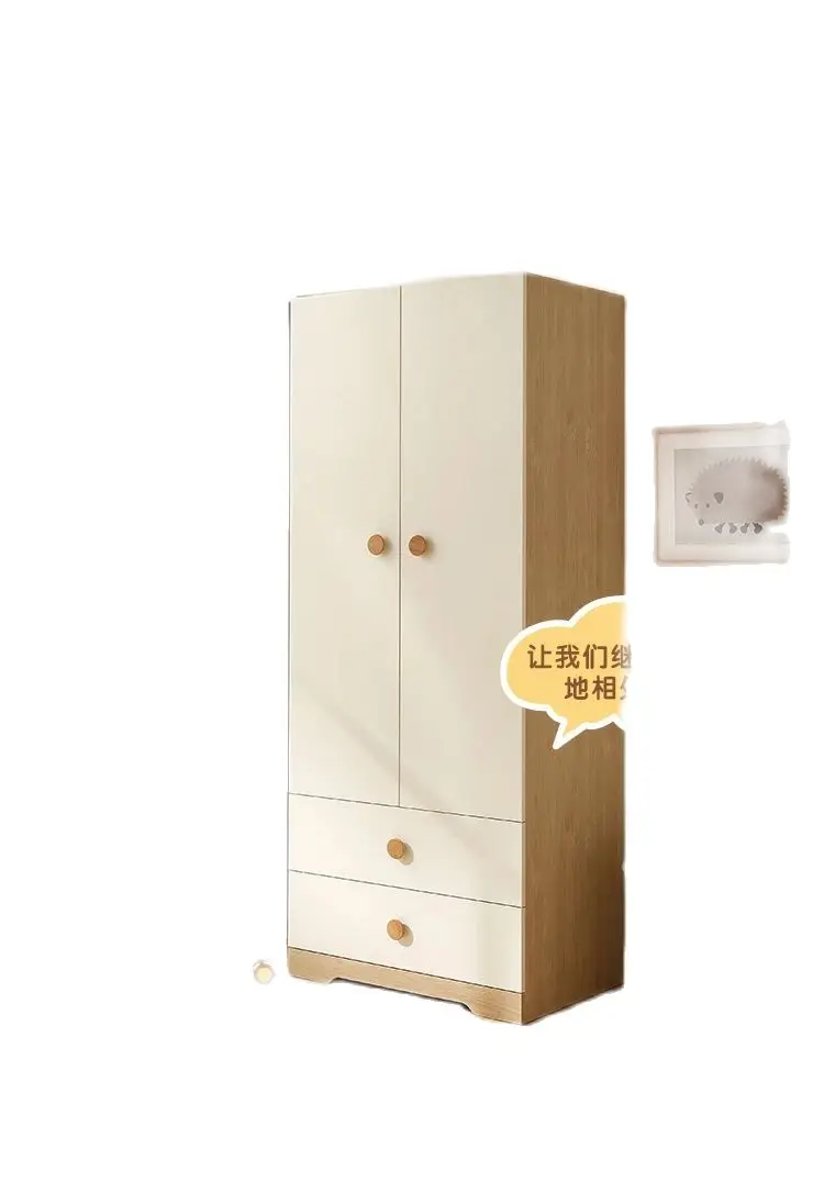 Modern simple bedroom children's wardrobe two-door children's wardrobe room storage furniture