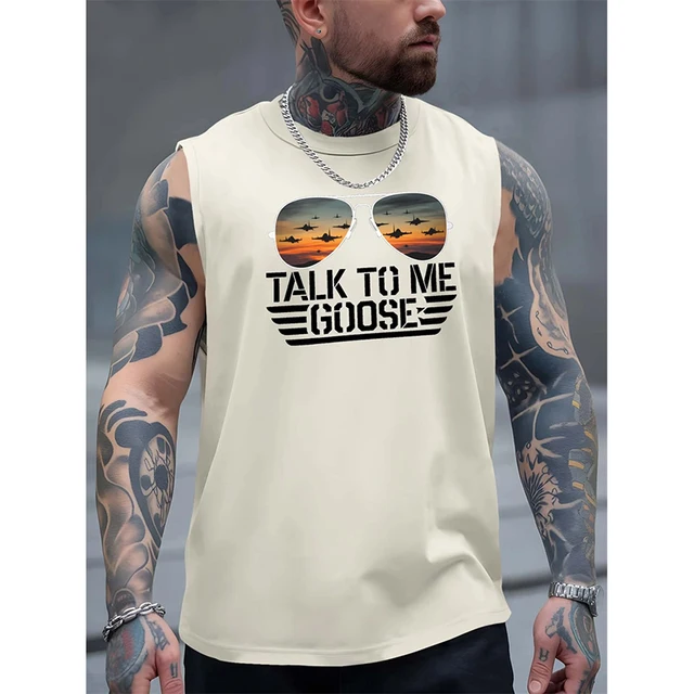 Funny Sunglasses Pattern Humour Tank Top For Men Gym Fitness Quick Dry Loose Sleeveless Shirt Summer Sport Fashion Fun Vest Tee 5