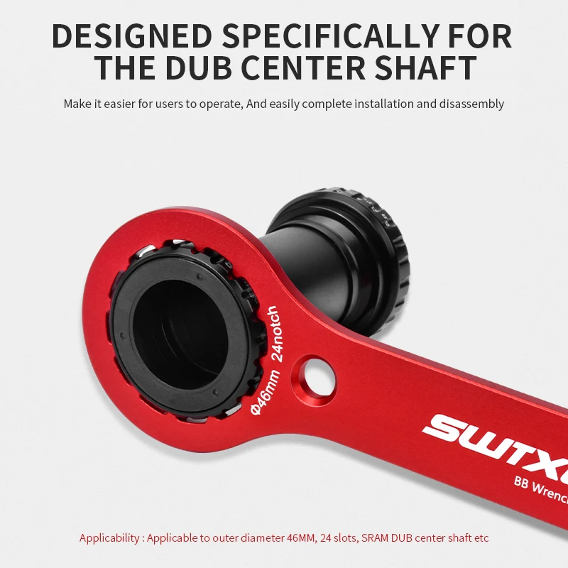 自転車DUB 29ボトムブラケットレンチツールロードバイクBSA 68/73mm