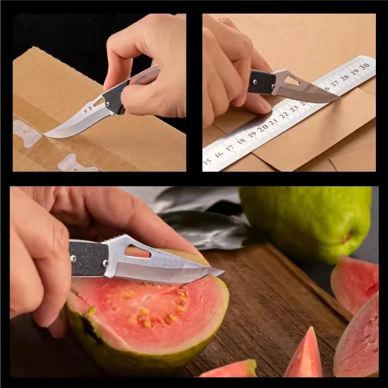 Compact Folding Knife Durable Stainless Steel Blade Multi-functional Survival Camping Tool