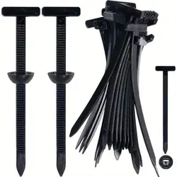 Enhanced Cable Tie Buckle - 50pcs (Black)