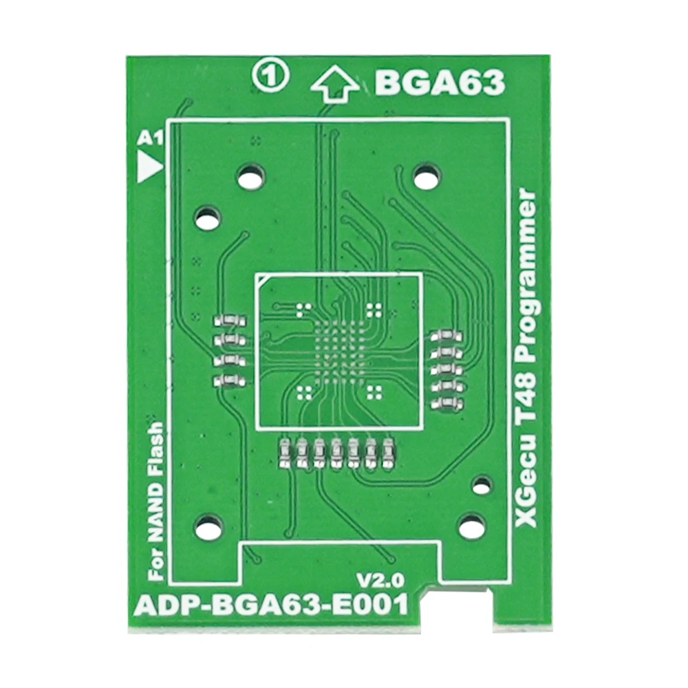 XGecu T48 프로그래머 모델 전용 오리지널 XGECU BGA63 어댑터: NAND 플래시 BGA63 칩 패키지용 ADP-BGA63-E001