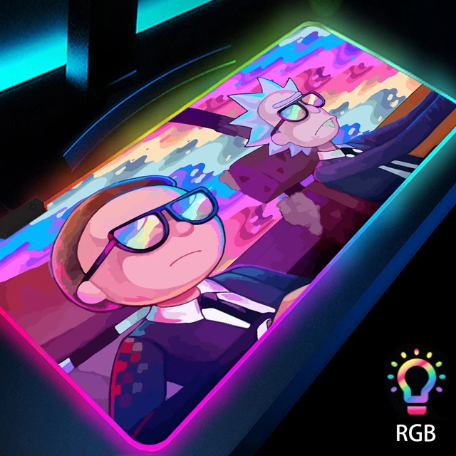 Rick and Morty RGB LED Mousepads 