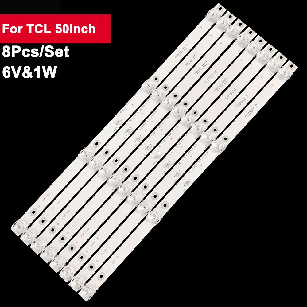 

6V Square Lens Led Tv Backlight Strip For TCL 50inch MS-L2006 LED50HD890 LED50HD520 HDR52X8 SG50L KA50F 50M2PLUS CF-50FA9KOR
