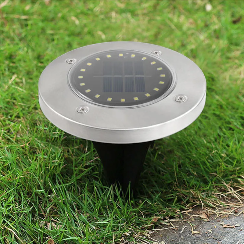 20 Led Solar Lamp Outdoor Waterproof Ground Lights Waterproof Light Underground Sensing Landscape Lights for Garden Lawn Pathway solar lamp outdoor