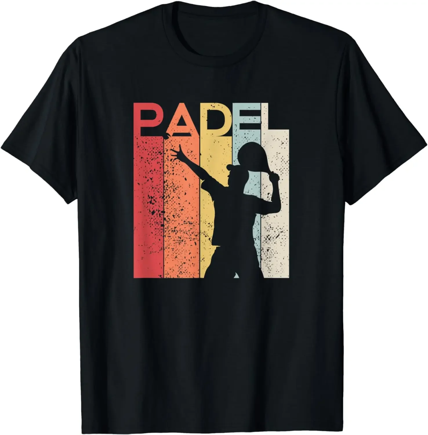 Abbigliamento Uomo Camisas Padel Uomo Regalo Divertente Padel Racchetta Retro T-Shirt Casual Sport Street Coppia Vestiti Top Off White
