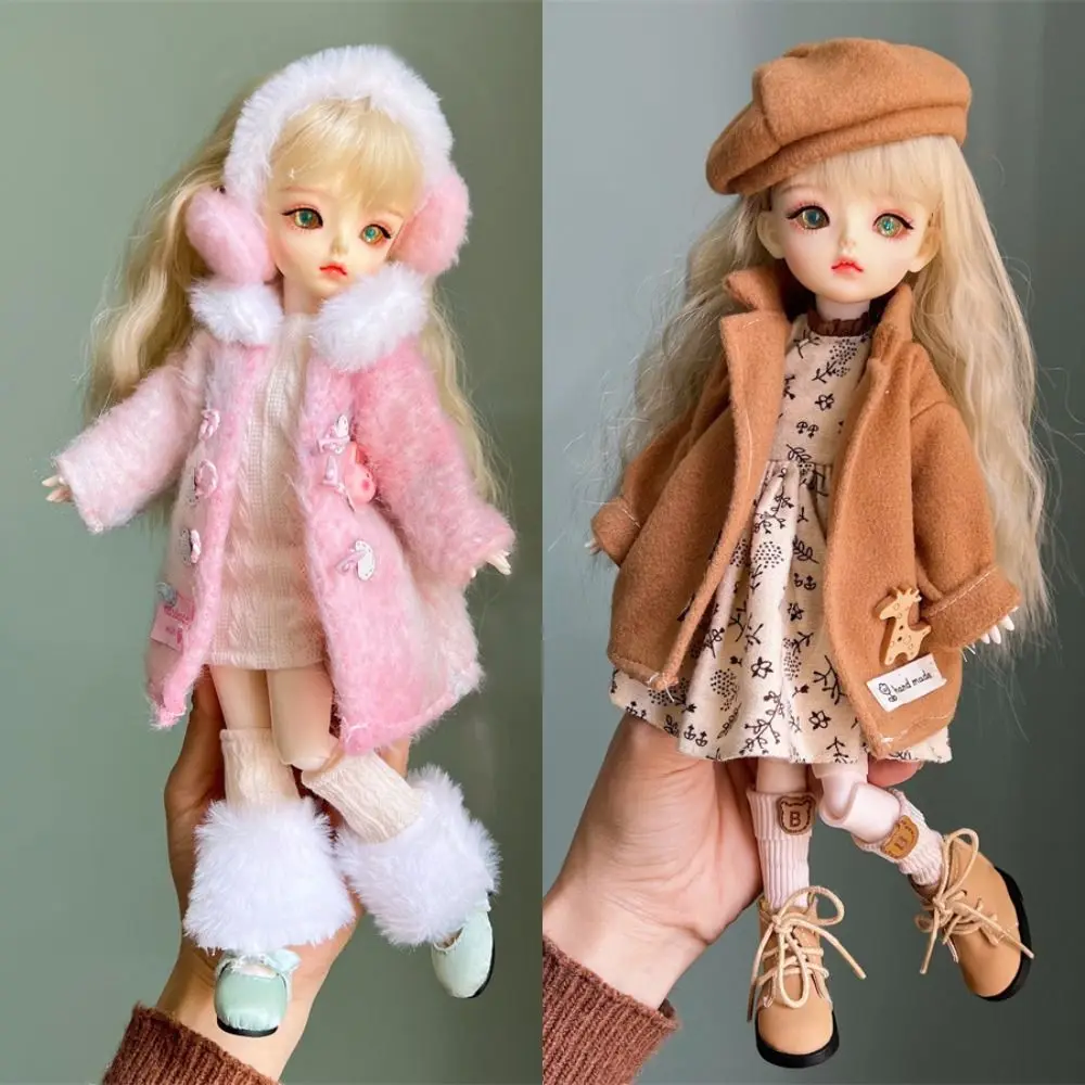 30cm Doll Clothes 1/6 BJD Doll Fashion Outfit Set Pretty Dress Hat Girl Toy Gift Doll Accessories Holiday Gift
