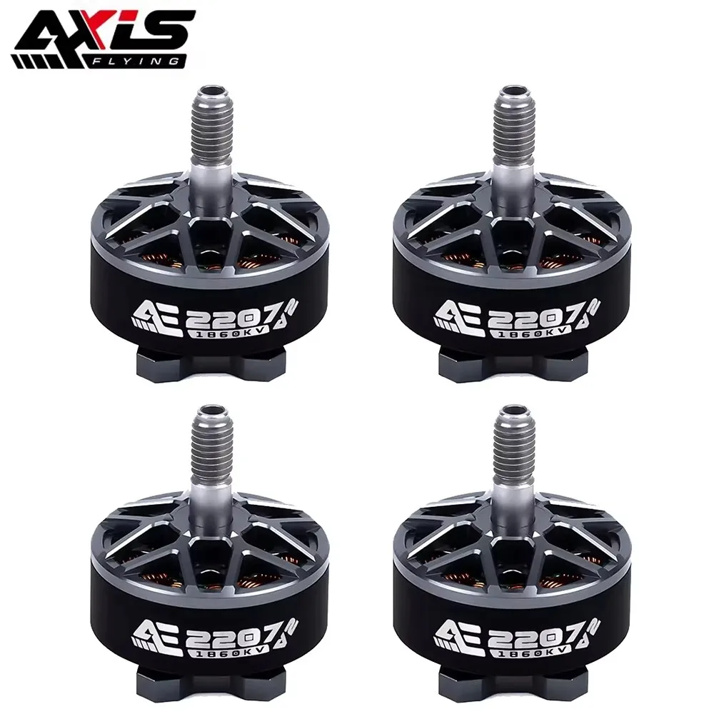 4PCS AxisFlying AE2207 V2 Brushless Motor 1860KV/ 1960KV 4~6S Lipofor RC FPV 5/6inch Freestyle Racing Drone brushless motor