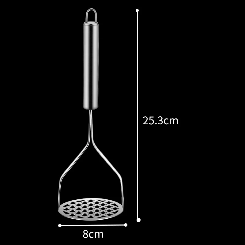 Potato Masher Kitchen Gadget Creative Mud Press Masher Puree Juice Maker Stainless Steel Potatoes Crusher Pusher Fruit Tools Cocina Cozinha