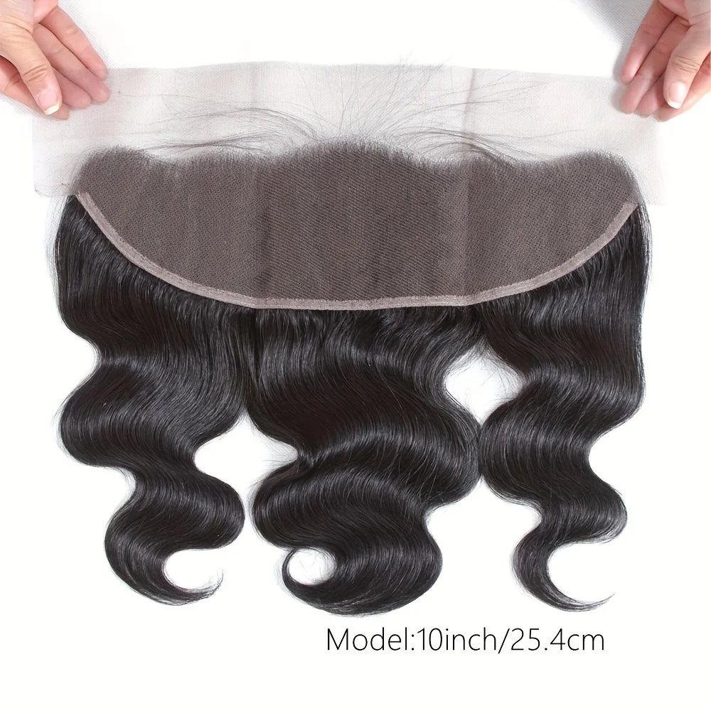 Human Hair Lace Frontal Body Wave Lace Frontal Closure Transparent Lace Frontal Ear To Ear 13x4 Hd Human Hair Closures Pre Plucked With Baby Hair