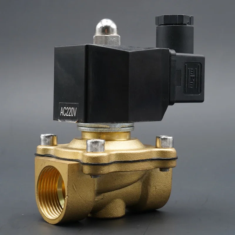 Solenoid Water Valve Solenoid Valve Water Valve Normally Close Brass Valves 220V12V24V Air Water Gas Diaphragm 1/4" 3/8" 1/2" 3/4" 1" 2"