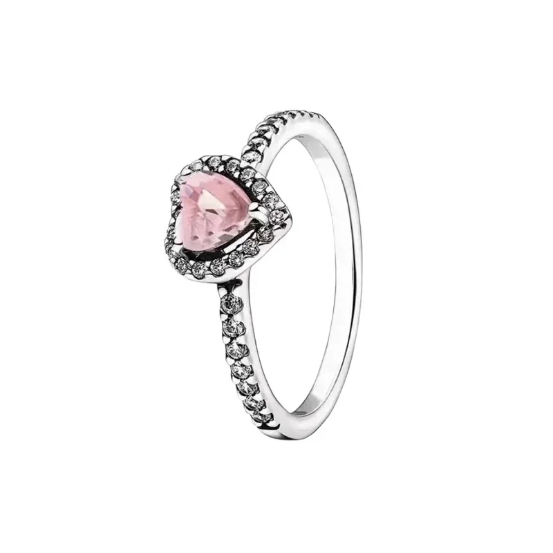 925 sterling silver multi-style Romantic heart Zircon ring for women jewelry Valentine's Day silver heart ring,silver rings,silver ring