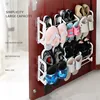 Simple Modern Door Rear Shoe Rack Magnetic Suction Non-Punching Storage Slipper Rack Wall Mounted Living Room Shoe Key Shelf 3