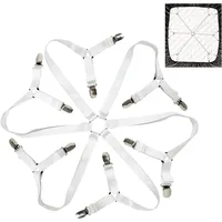 8/12 Clips Fixed Holder Mattress Clips Bed Sheet Holder Adjustable Elastic Fasteners Cover Blankets Grippers Fixing Non-Slip Str 6