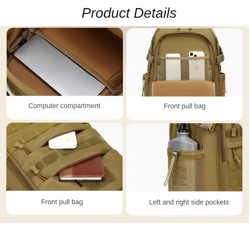 Multifunctional Outdoor Special Tactical Backpack for Men, High-Capacity, Hiking, Camping, Travel, Mountaineering Bag, 20L 6