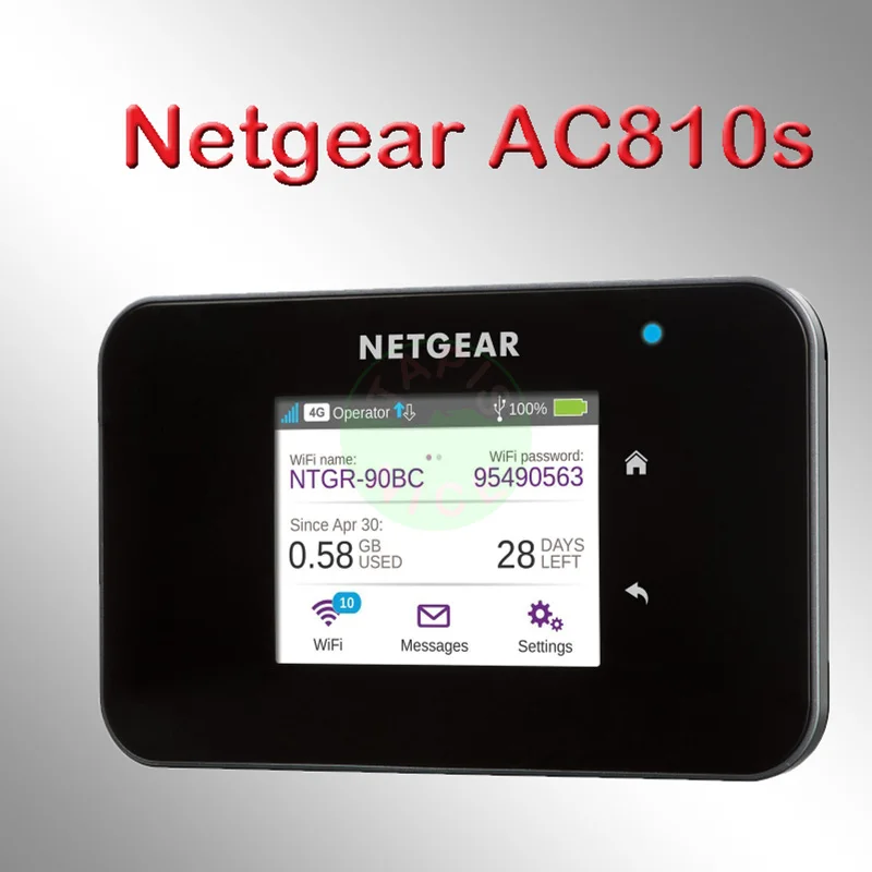 Unlocked 4G WiFi Netger AirCard 810s Ac810s Cat11 600Mbps Wifi Router Mifi dongle Aircard 810S with sim card slot |