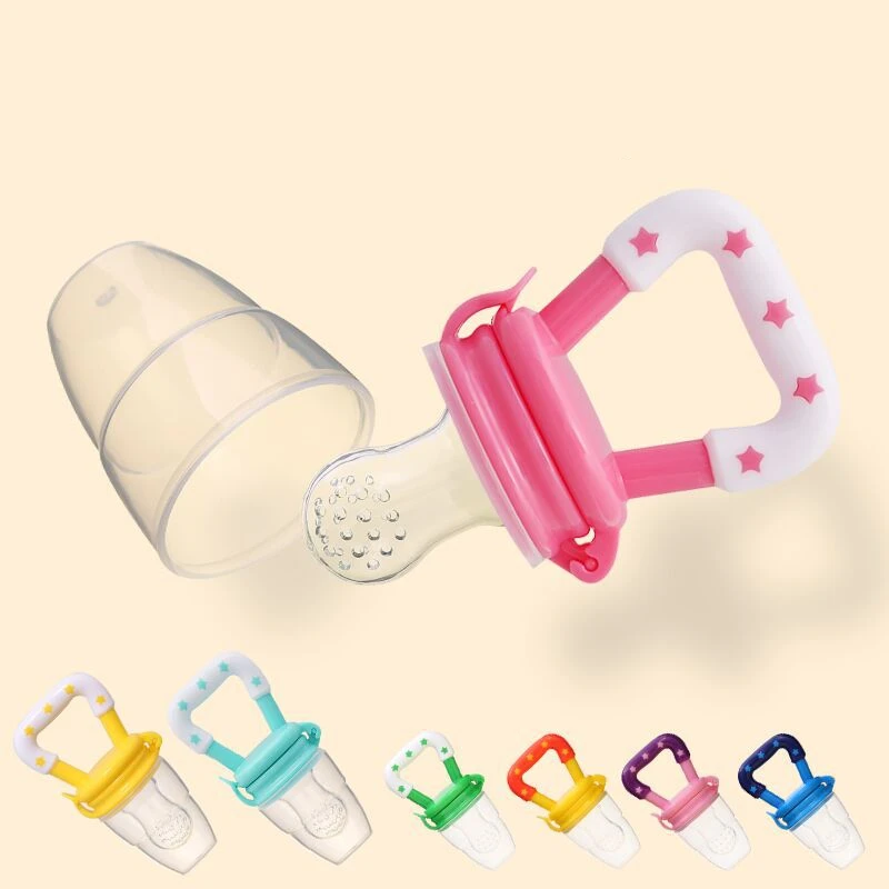 

New Baby Food Pacifier Clips Soother Holder Baby Nipple Feeder Silicone Pacifier Fruits Infant Feeding Supplies Soother Nipples