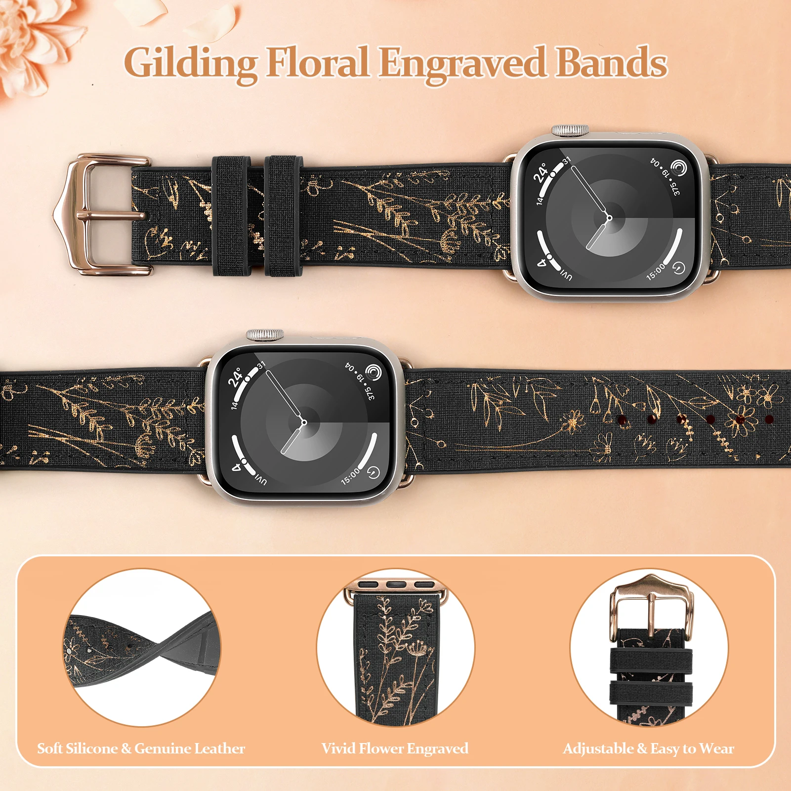 Elegant Silicone Band for Apple Watch – Premium Accessory Bracelet