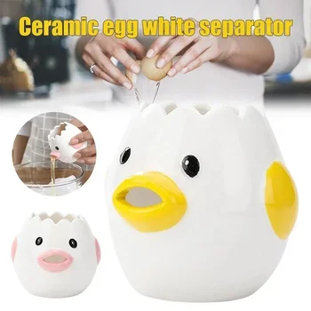 Cartoon Egg Yolk White Separator Ceramics Ceramic Chick Egg Separator Household Kitchen Dining Cooking Tools Accessories Supply 2