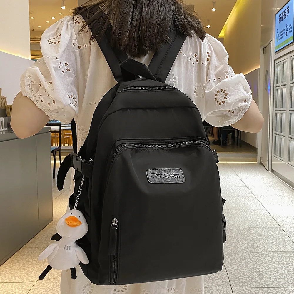 Women College Student Travel Backpack Cute Girl Fashion School Bag Waterproof Nylon Ladies Backpack Kawaii Female Laptop Bag New