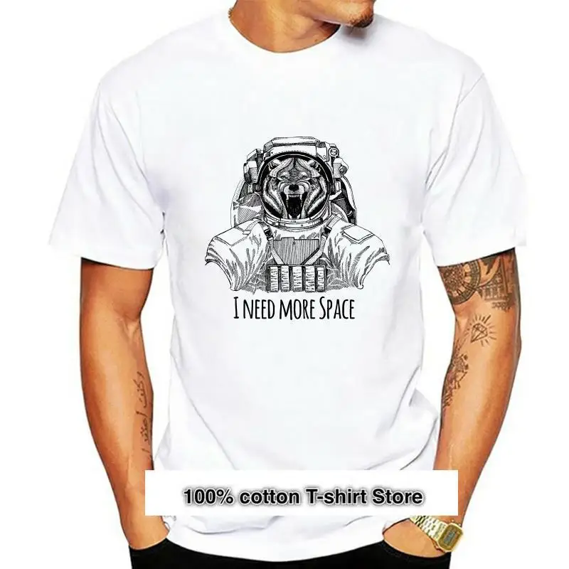 Camiseta Space Wolf Para Hombre, Camisa Con Imagen De The-Shirt