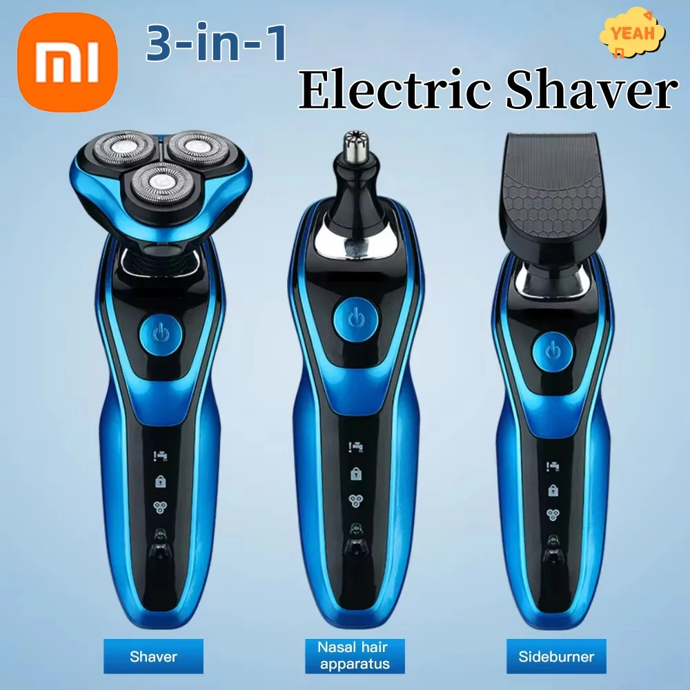 Xiaomi Electric Shaver Rotary Razor Beard Trimmer Waterproof Rechargeable Portable Hair Cutting Shaving Machine Clipper For Men 5