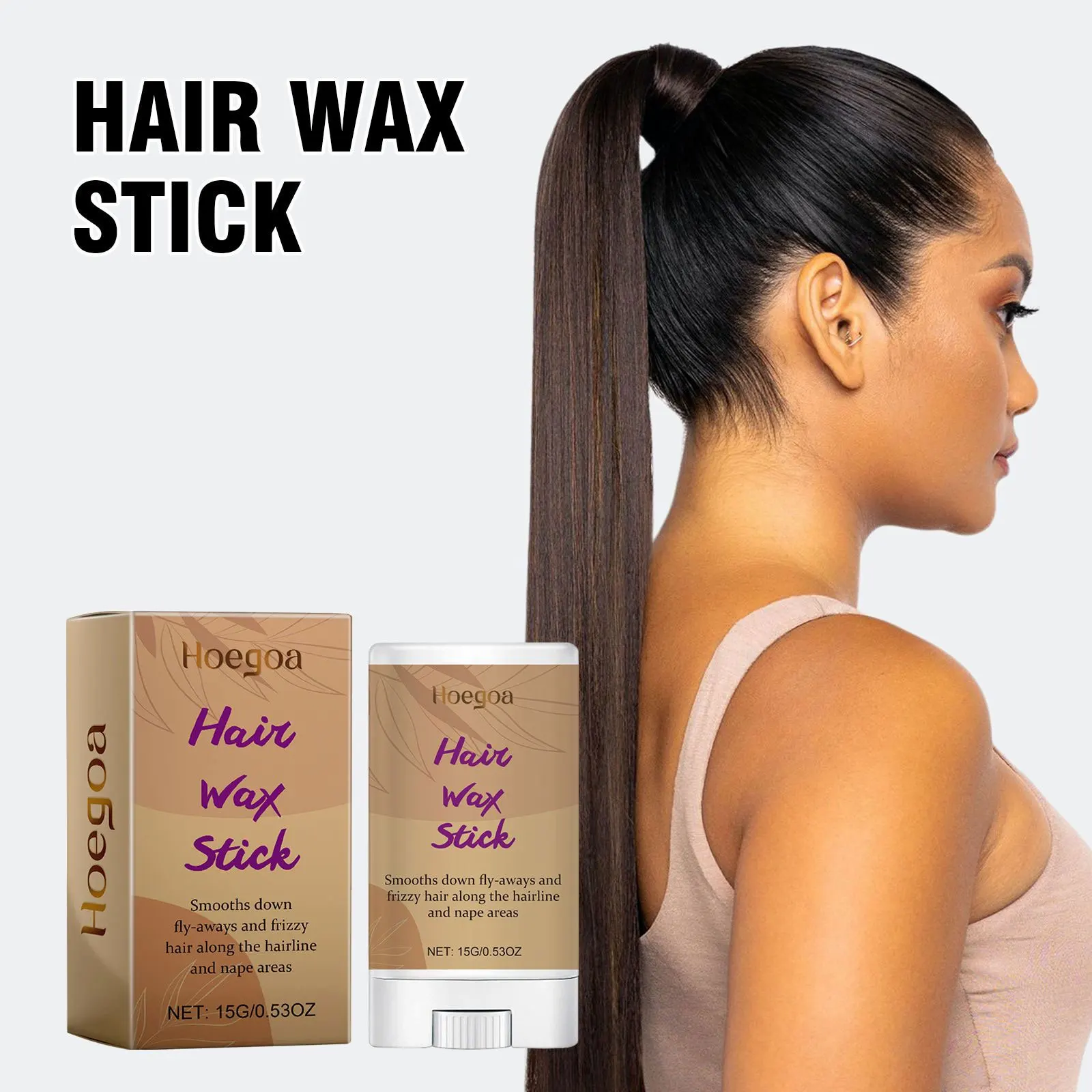 Portable Hair Wax Stick Wig Styling Repair Broken Keep Fixed Prevents Frizz Non-greasy Reduce Fluffy Professional Wax Stick Gel